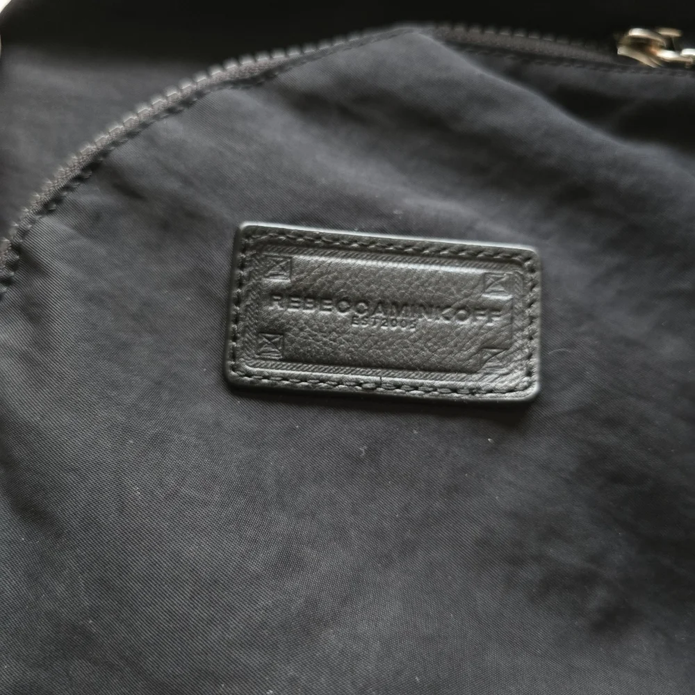 🌻Rebecca Minkoff Julian Nylon Backpack Bag, Washed Black, Clasps Zips